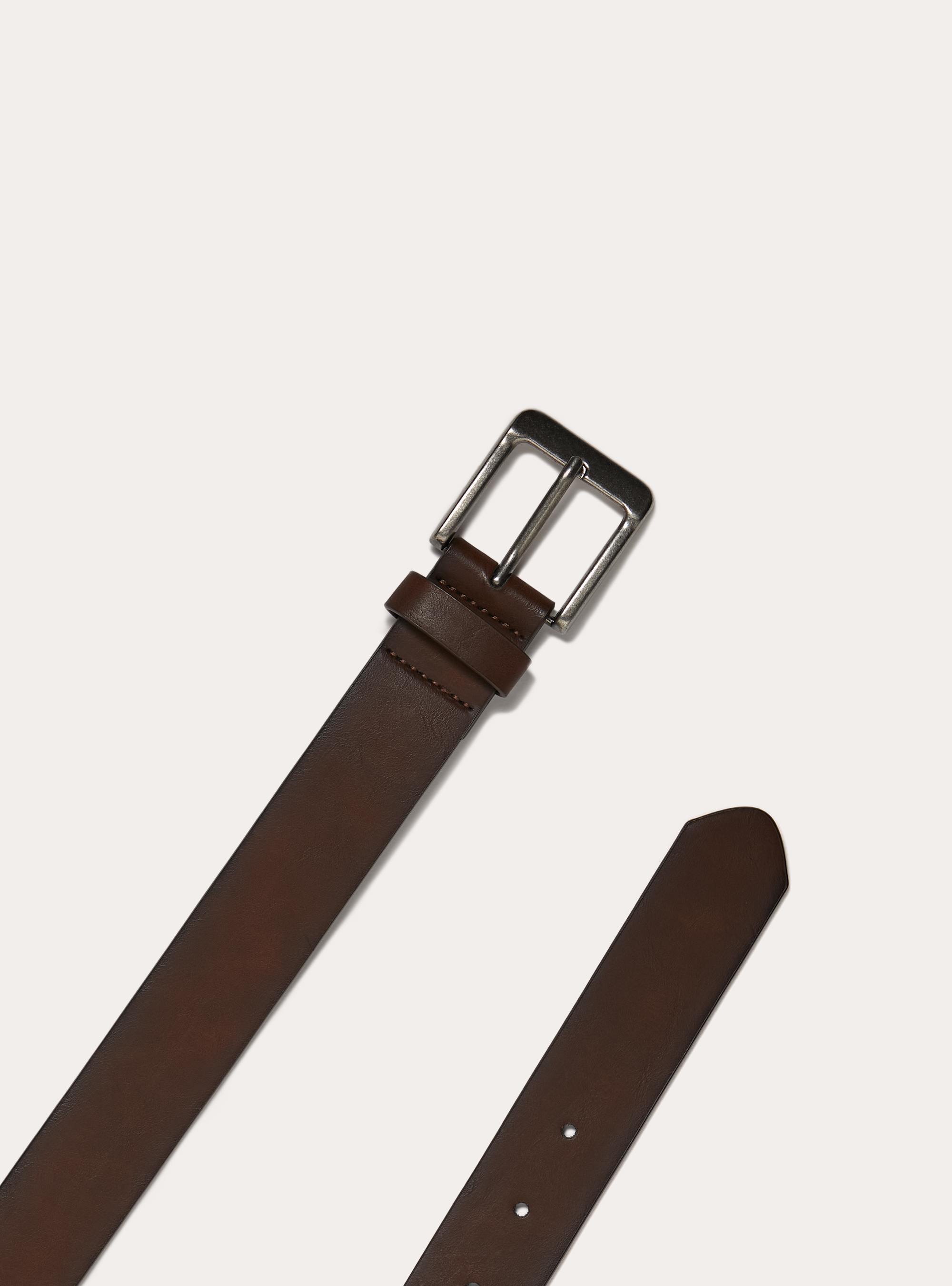 Ceinture effet cuir, BR1 BROWN DARK