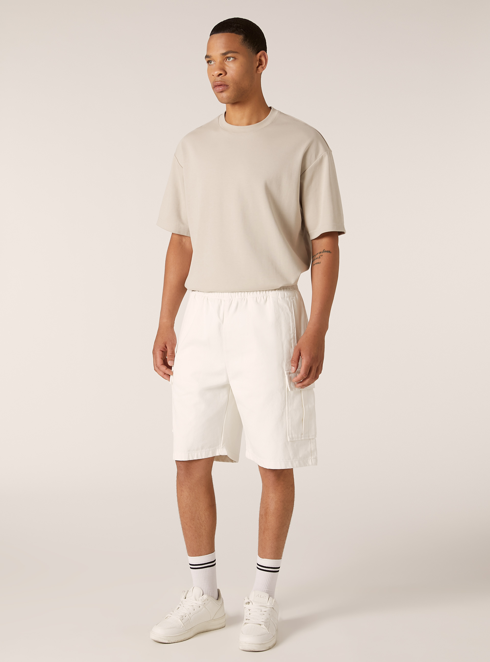 Bermuda cargo en serg&eacute;, WH1 OFF WHITE