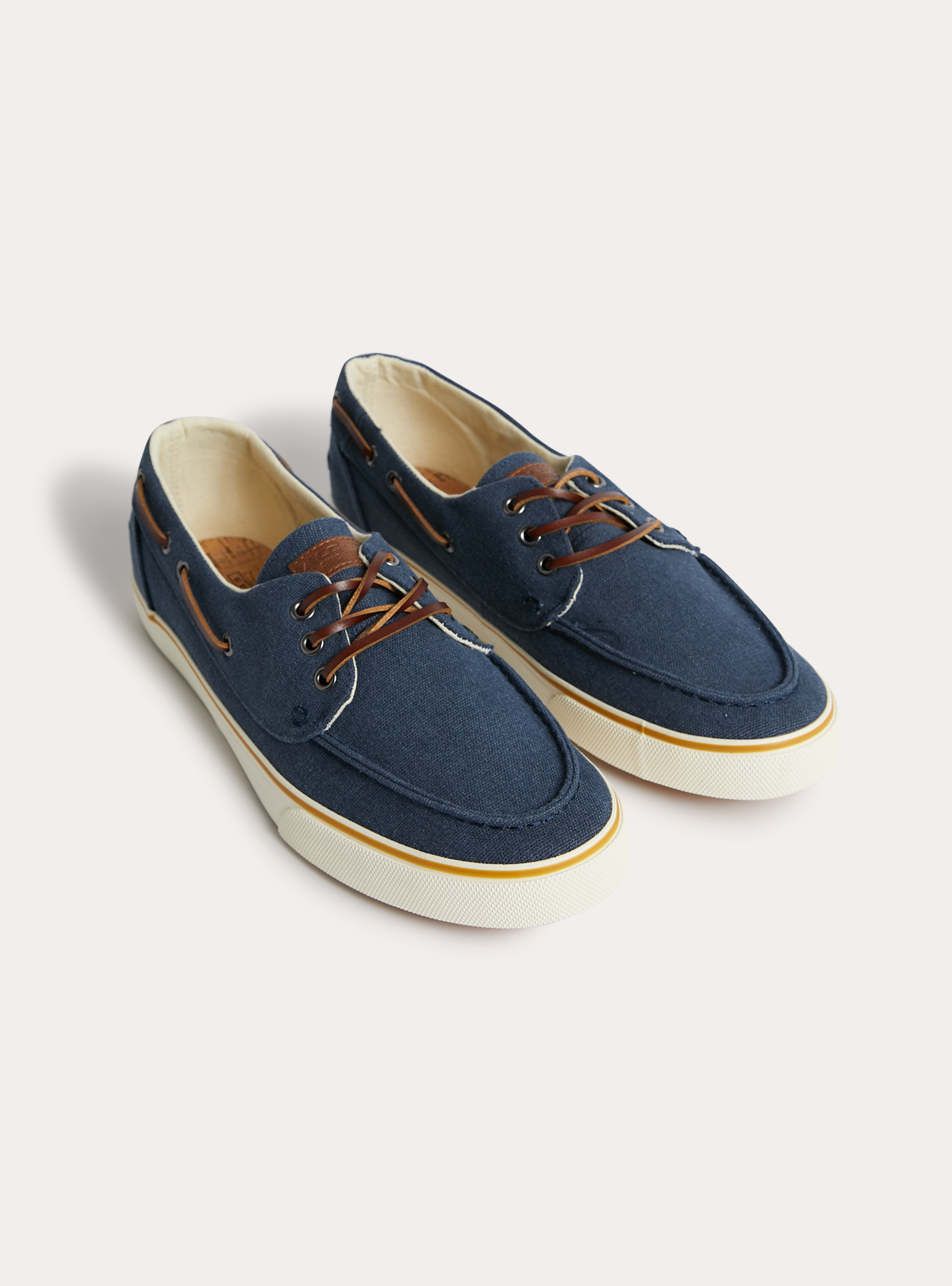 L&auml;ssige Bootsschuhe aus Canvas, NA2 NAVY MEDIUM