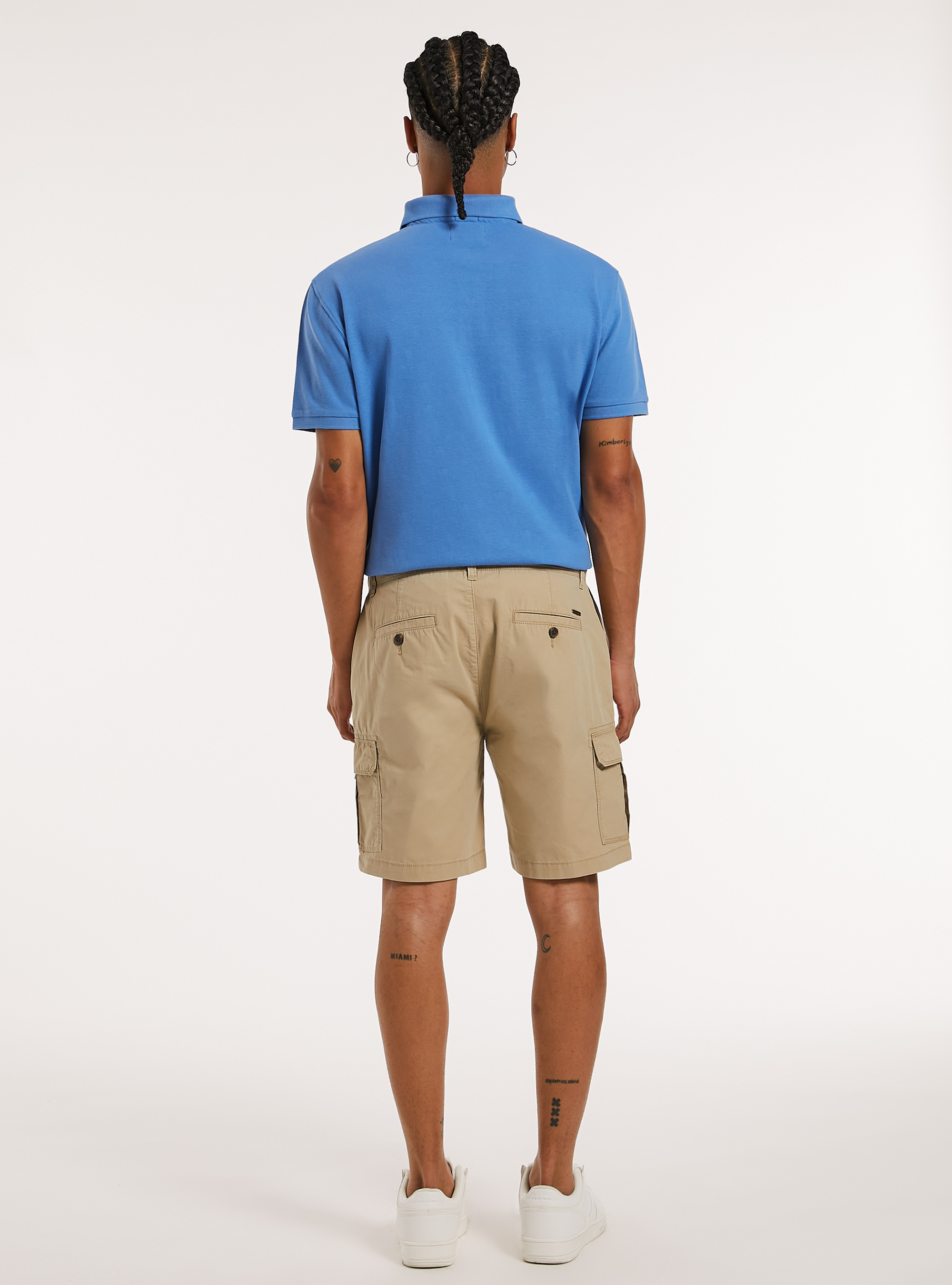 Bermudas cargo de algod&oacute;n, BG2 BEIGE MEDIUM