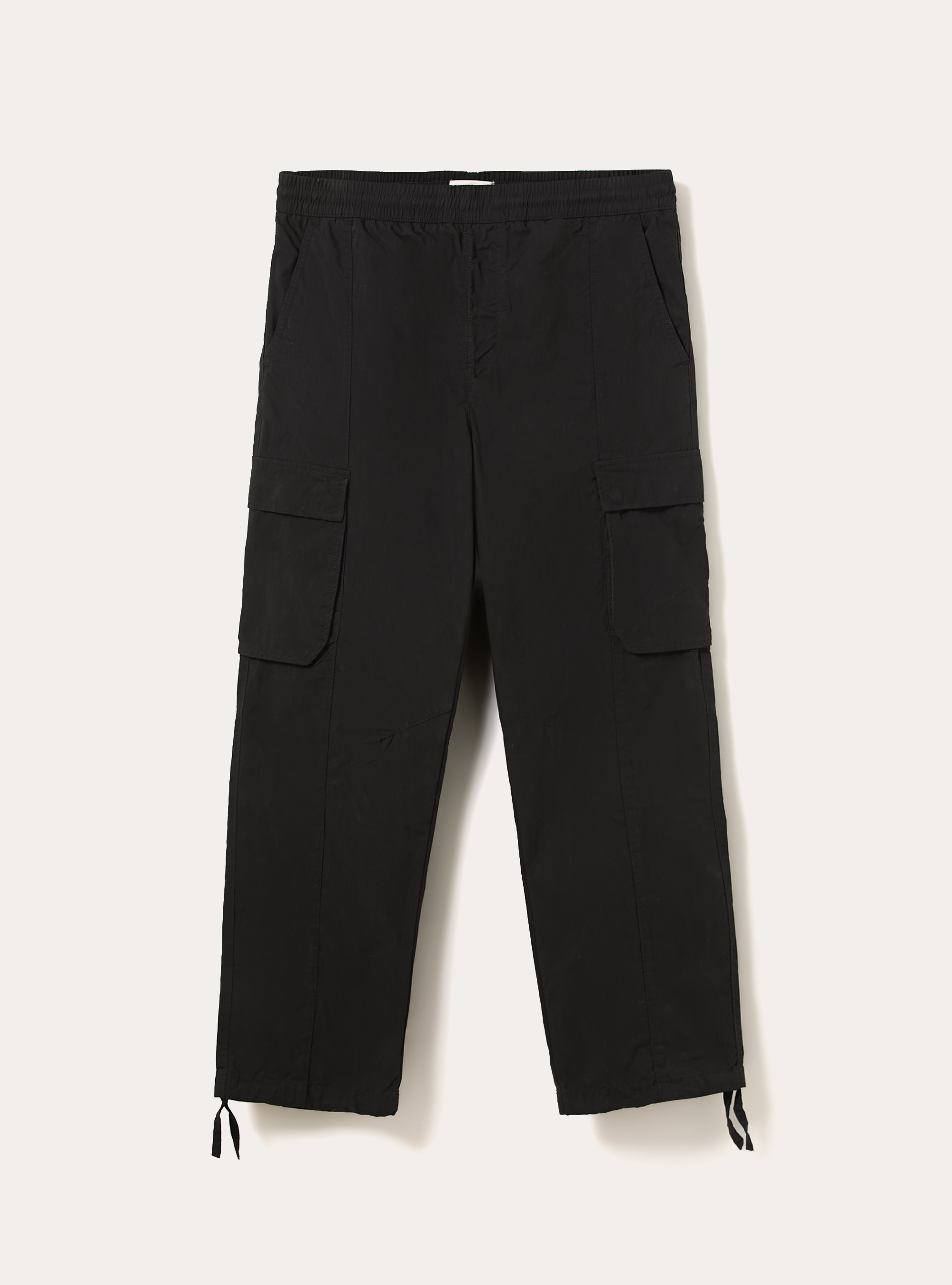 Parachute cargo pants, BK1 BLACK