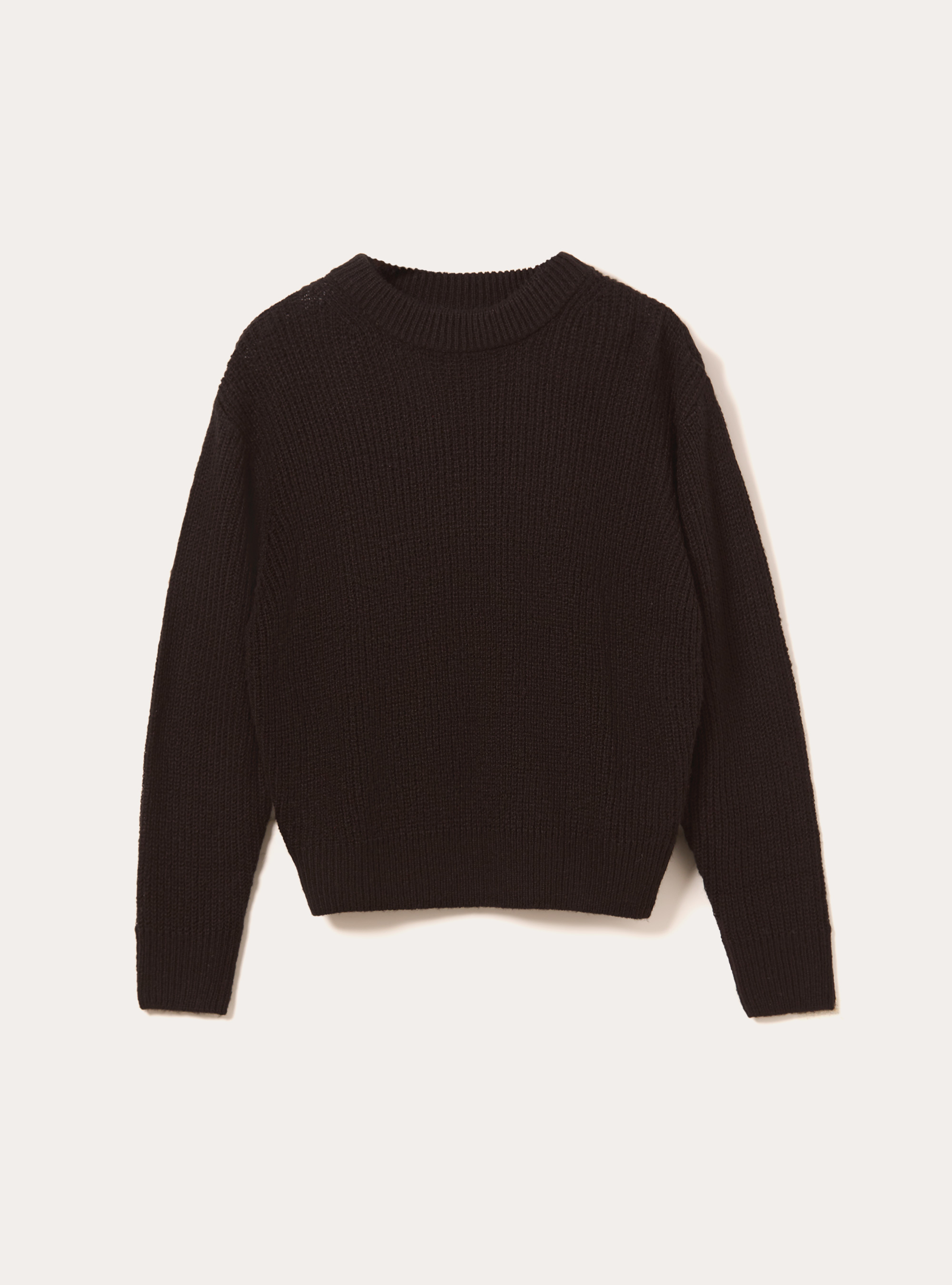 Pull-over basique uni, BK1 BLACK