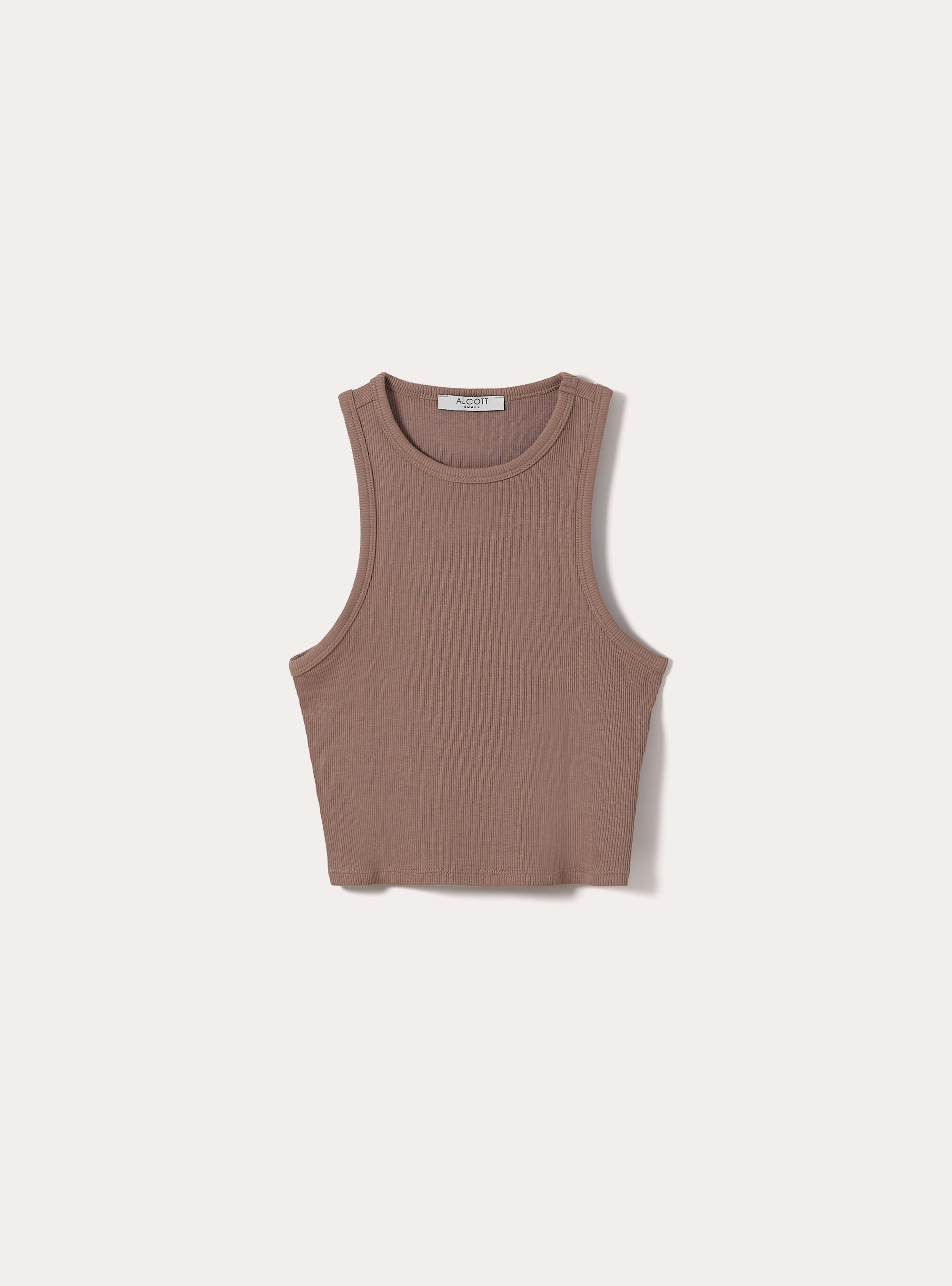Camiseta sin mangas corta de canal&eacute;, BR3 BROWN LIGHT