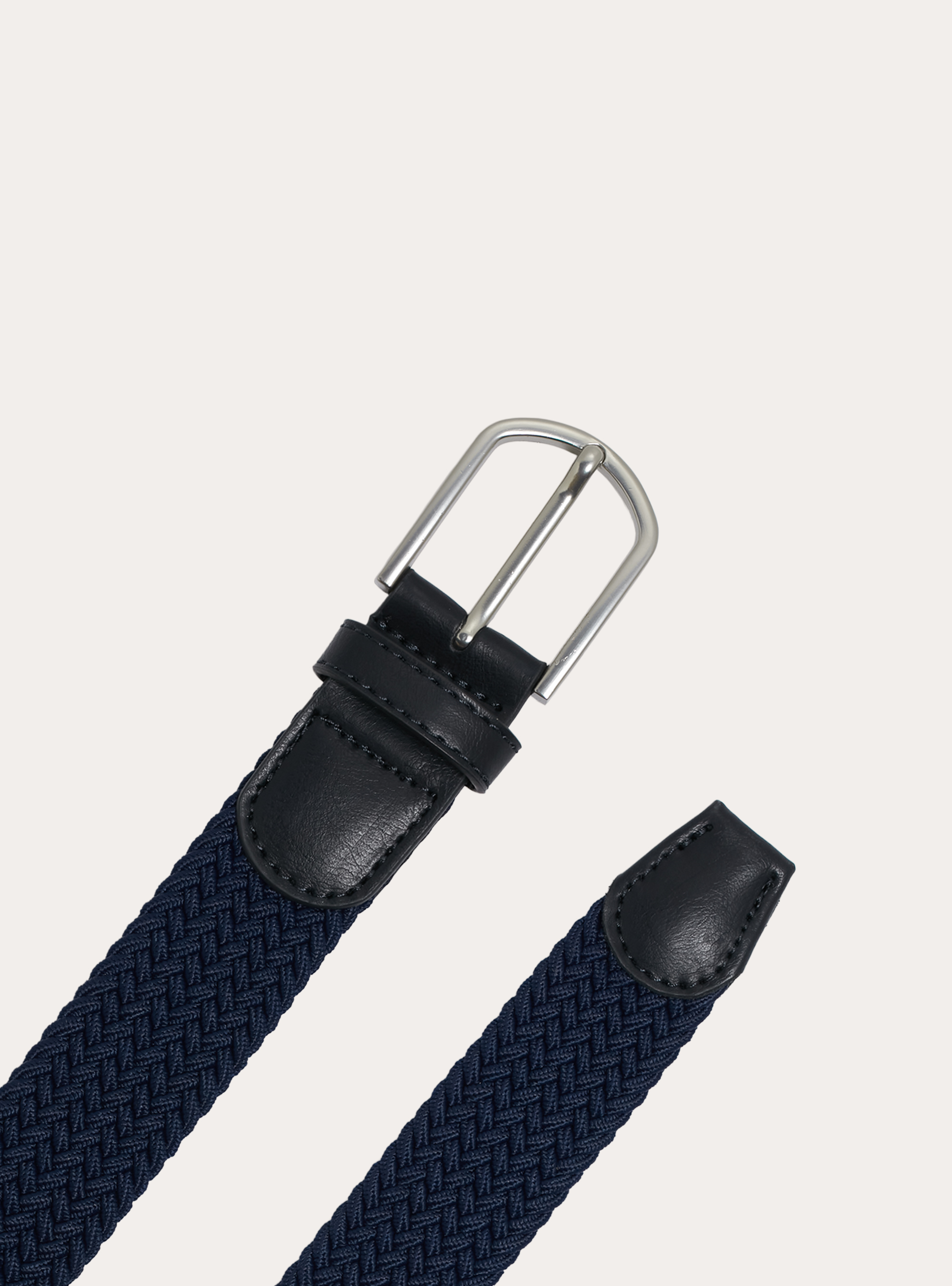 Stretch braided belt, NA1 NAVY DARK