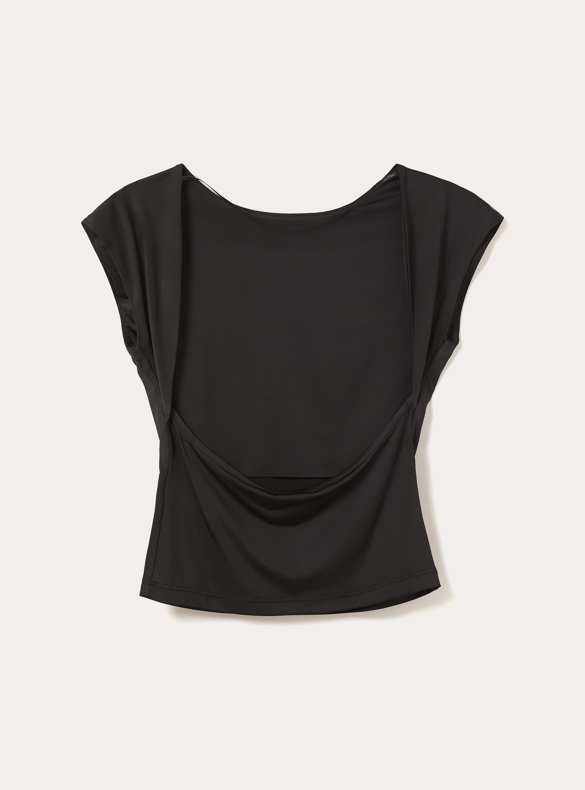 Maglietta con schiena scoperta, BK1 BLACK