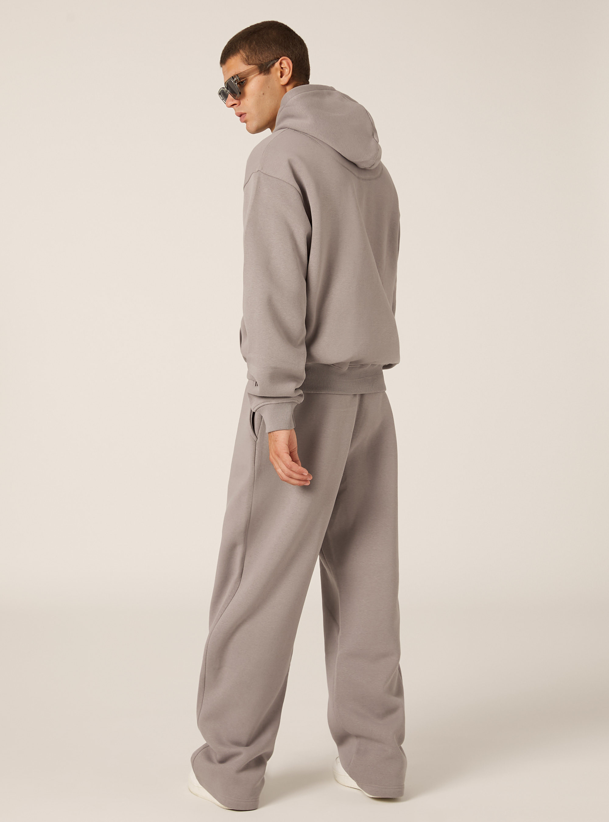 Sweat-shirt zipp&eacute; &agrave; capuche coupe boxy, GY2 GREY MEDIUM